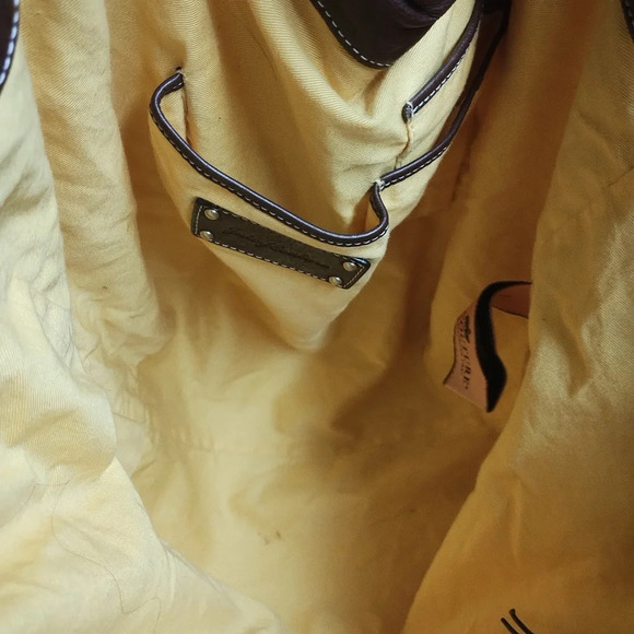 Juicy Couture shoulder bag tote in yellow with leather trim - Picture 6 of 8